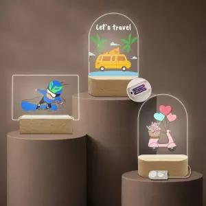 아크릴 무드등 만들기 DIY 키트 무선 오픈형 건전지포함 박스포장세트