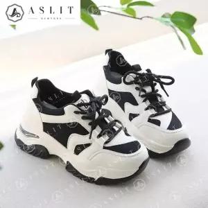 [애슬릿] 키높이 어글리 스니커즈 소 가죽 운동화