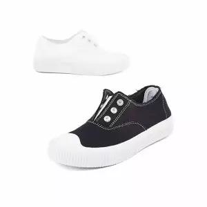 [하프클럽/세자매]예쁜 빈티지스타일 여성스니커즈 발편한 캔버스화