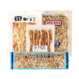 경남 삼천포 국내가공 수입산 쥐포 아귀포 모음전