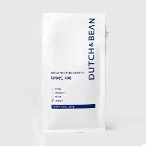 더치앤빈 커피 디카페인 과테말라 로스팅 커피원두 100g/200g/500g