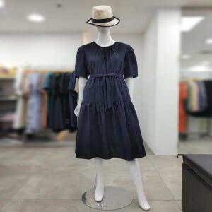 SI 세이브존04 엠보 벨티드 티어드 원피스 SIO2125460NAD