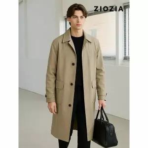 [하프클럽/지오지아]히든버튼 오버핏 코트 (AEC1CG1103)