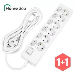 [NS홈쇼핑][홈365] 1+1 국산 개별멀티탭 6구 10m / 16A 멀티콘센트[34298288]