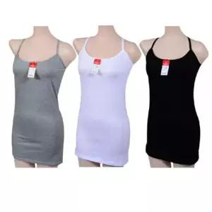 [오노마] ONM 면스판 레이어드 X자 롱 나시티