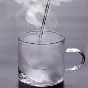 투명 내열유리 미니 컵 손잡이 술잔 찻잔 작은 커피잔 80ML 6개 세트