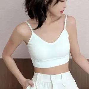 [오노마] ONM 트리플 엑스자 끈조절 캡내장 브라탑 끈나시