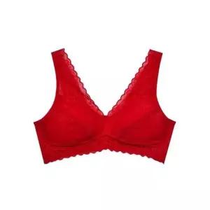 [오노마] ONM 레이스라인 통기성 노몰드 풀컵 브라 - 와인