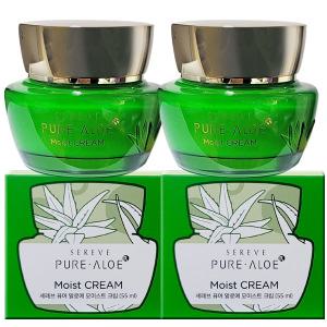 김정문알로에 세레브 퓨어 알로에 모이스트 크림 55ml 2개