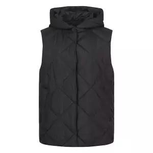 [웨스트우드] 여성 가을 간절기 우먼 후드 퀼팅 패딩 베스트 WN3WCVT628BK_OD