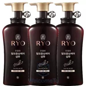 려 진결모 탈모증상케어 샴푸 490mlx3개 두피 모근 모발손상 집중케어