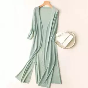 ONM 숙녀 캐주얼 아우터 오픈형 시스루 롱가디건