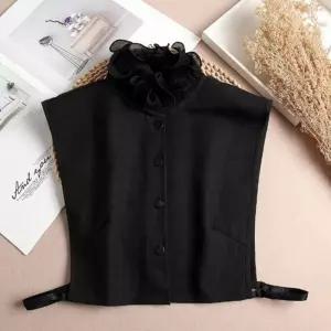 ONM 여자 가짜 목카라 레이스 페이크 셔츠 스타일