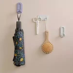 접착식 파스텔 걸이 2개/옷/수건/모자/가방/벽/후크/도어/마스크/욕실/고리/훅/행거/수납/정리/다용도