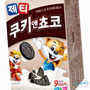 주오 제티 쿠키앤초코 쿠앤크 쵸코 초코 분말 가루 가족 20p 340G