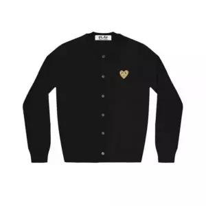 [꼼데가르송] 골드하트 와펜 울 가디건 118553057