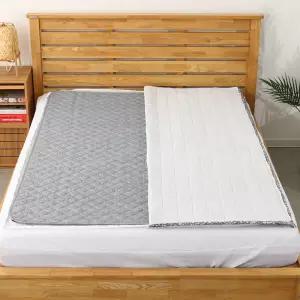 Inoq 인체감지 EMF인증 카본 탄소매트+매트커버/거실전기매트 전기장판 캠핑전기요 온열매트 침대전기매트