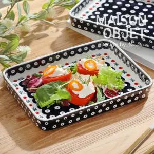 프라카 유니캇 폴란드풍 도자기 사각 밧드