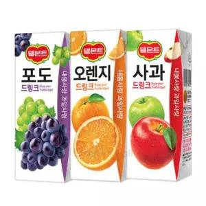 델몬트 드링크 190mlx24팩 3박스(사과1+오렌지1+포도1)