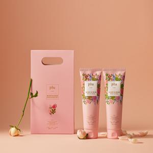 [플루] 핑크플로럴 바디스크럽 2개 선물세트 (각질제거/모공각화증/보습/영양/광채)