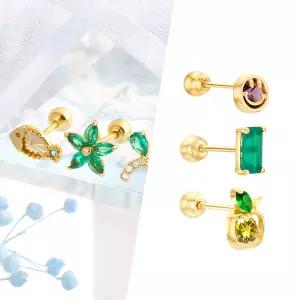 [골드피아] 14K 컬러 피어싱 (1개)