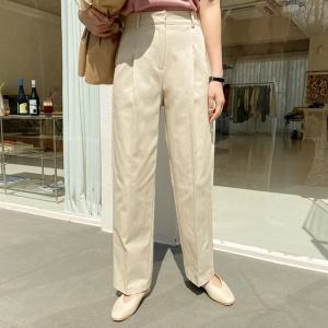 [시크릿라벨] 코튼원핀턱일자핏팬츠