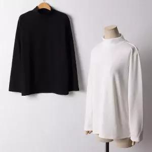 빅사이즈 412 심플스판무지반목폴라 DWW7237