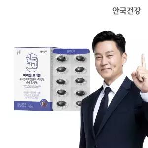 [안국건강]아이원 트리플 루테인지아잔틴 아스타잔틴 rTG오메가3 60캡슐 1박스 (1개월분)