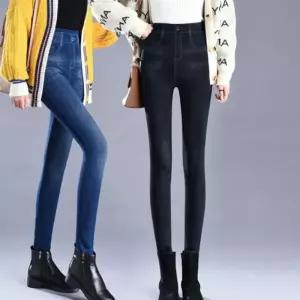 ONM 여성 페이크 스타일 데님 레깅스 1P 고품질 데일리 코