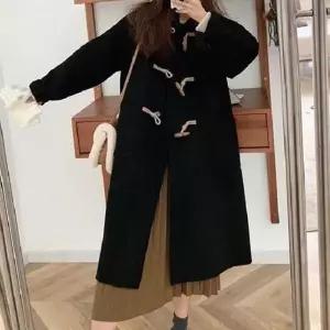 ONM 여자 클래식 스타일 떡볶이 롱코트 1P 고품질 아우터