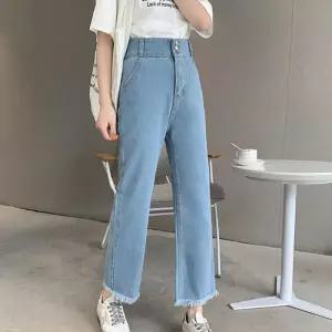 ONM 여자 연청 스타일 데님 통바지 1P 고품질 청바지 기본