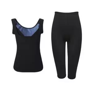 ONM 여자 땀복세트 스타일 민소매 7부 팬츠 고품질 운동복