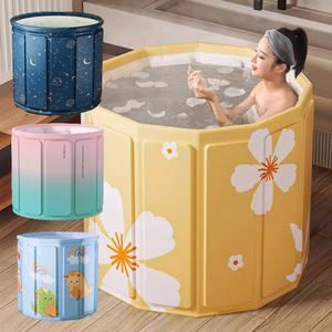 (고급) 성인 접이식 욕조 1인 휴대용 욕조 이동식 반신욕기