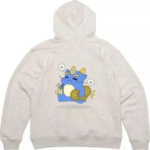 [하프클럽/]기모후드티 뒷면 쇼핑중독 포인트적립 그림 프린팅