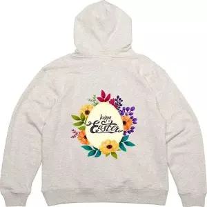 [하프클럽/]기모후드티 뒷면 부활절 파티 축제 그림 프린팅