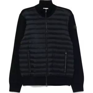 (당일) 25SS  로고 패치 블랙 패딩 가디건 K1091 9B00020 V9100 999