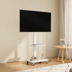 BS-75W 이동식 티비거치대 삼성 LG TV 스탠드 무빙 각도조절 43-75