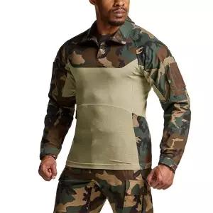 [테슬라]CQR 쿨링 경량 립스탑 밀리터리 카모컴뱃셔츠  CQ-TOS612