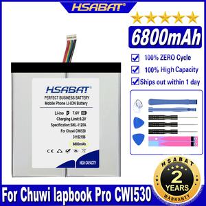 CLTD-31152196 노트북 배터리 10 와이어 플러그 포함 CHUWI LapBook 프로 14.1 Pro2 CWI530 노트북용 6800