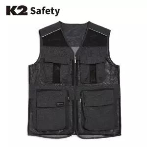 K2 세이프티 21VE-616R 조끼 상의 작업 워크웨어 남자