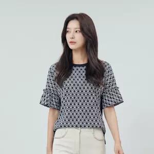 [PAT 여성] 프린트패치 티블라우스_1I45304