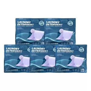 [테크][ 테크 ] 엘지 한장빨래 시트세제 효소캡처 15매입 5개 라벤더향 황변얼룩 냄새제거