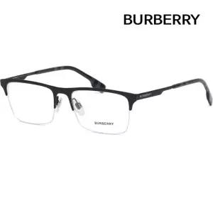 안경테 BE1344 1333 반무테 무광 블랙 명품 메탈테 사각 BRUNEL