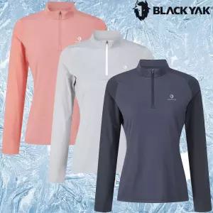 블랙야크 여름용 냉감 향균 소취 티셔츠 여성 아이스프레쉬 집업 긴팔티 1BYZTMU501