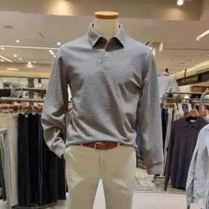 [올젠](의정부점)우븐 긴소매 매쉬 카라티 4컬러 TT1202G1