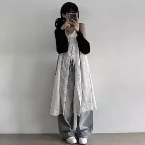 /라이니 레이스 리본 레이어드 롱원피스 op-1176c