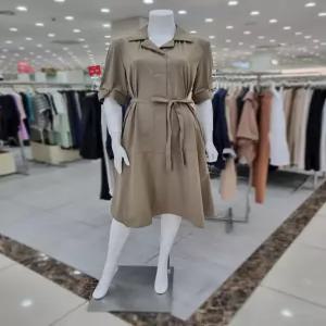 [더아이잗]오픈 칼라 A라인 원피스 IP6N0OP971BRK0_DJ