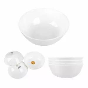 도자기 한식 탕 대접 4p 그릇 오목 화이트 국 키친 사기 라면 가정용 된장 찌개 주방