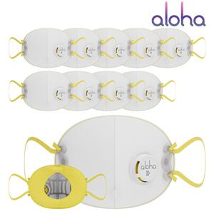 알로하 방진 마스크 1급 안면부여과식 보형물 밸브형 AF100V 국산 분진 용접흄