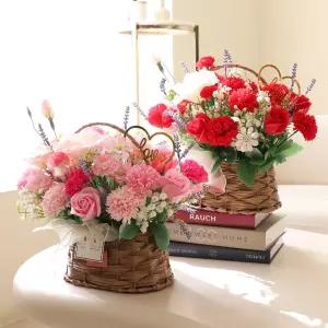 기념일 어버이날 선물 비누 꽃 장미 마리벨베어 카네이션 바구니